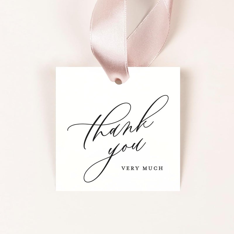 ThreeKin Collective ThreeKin Pack of 50 Thank You Gift Tags - Thank You Very Much - Image 3